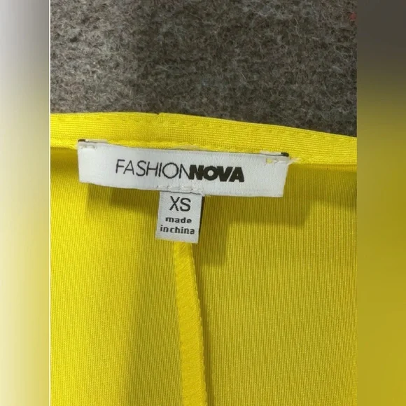 Fashion Nova Bright Yellow dress - Picture 3 of 5
